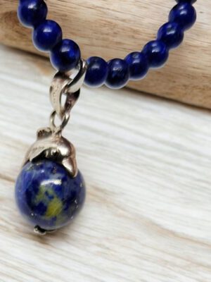Kette - Lapislazuli Delfin